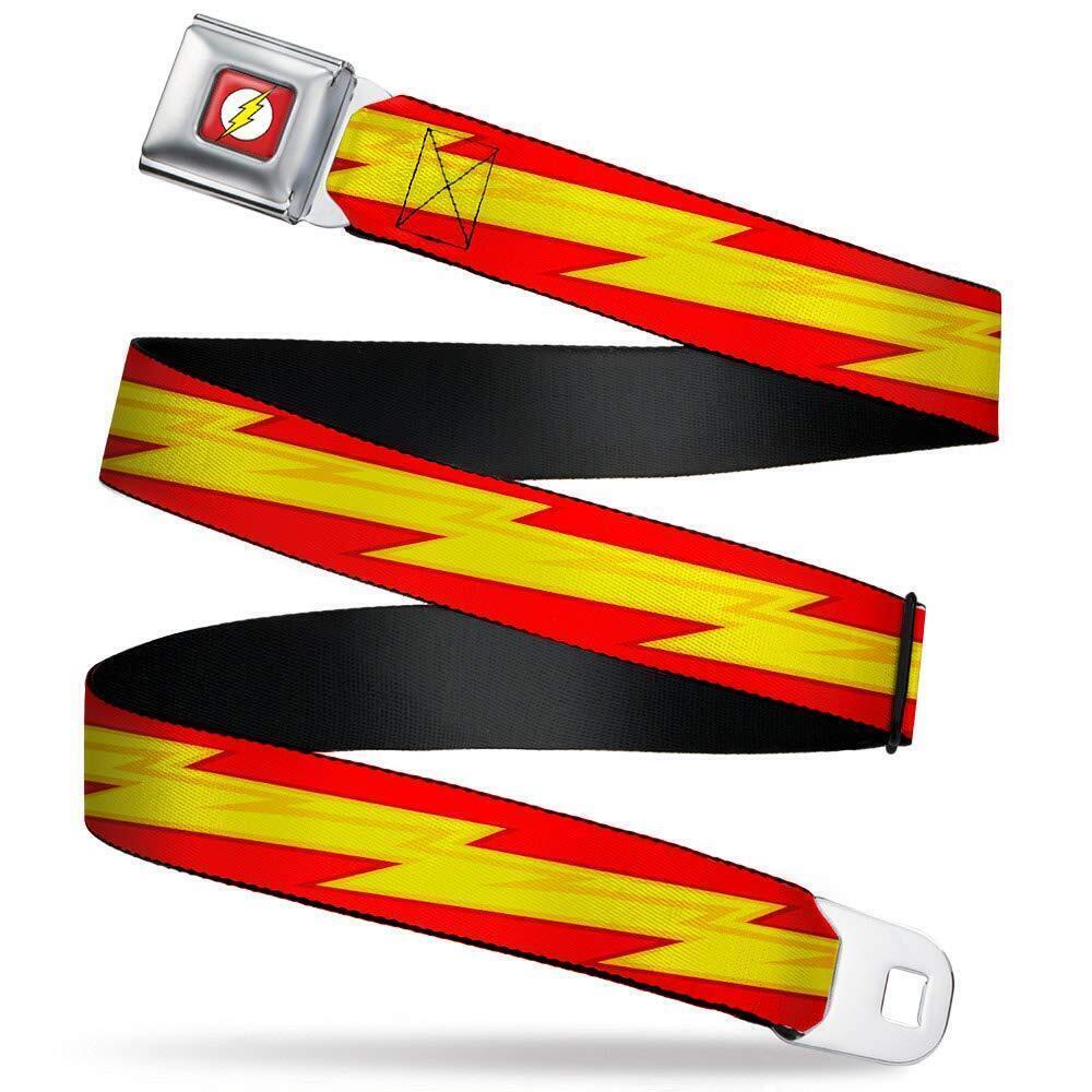 4173 Standard Seatbelt Belt The Flash, Multicolor, 1.5" Wide-32-52 Inches